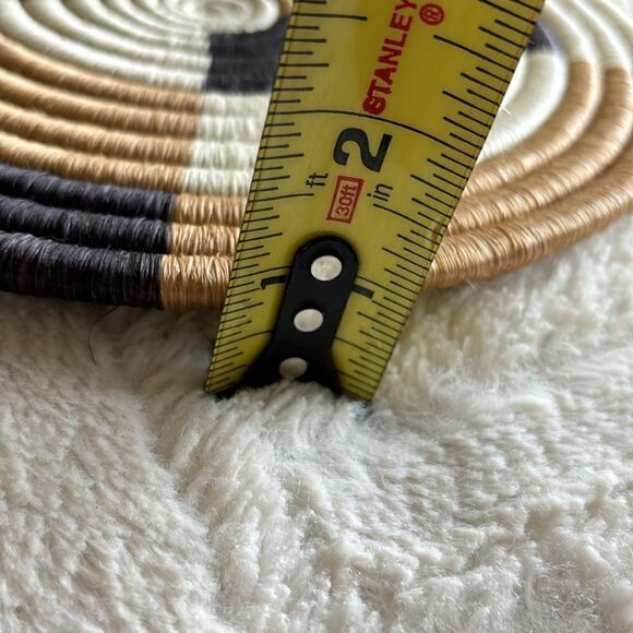 Set of 3 Round‎ African handwoven Binga wall decor plates - Picture 8 of 8